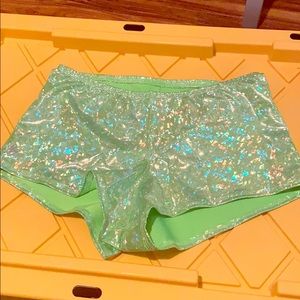 Iridescent green spankies